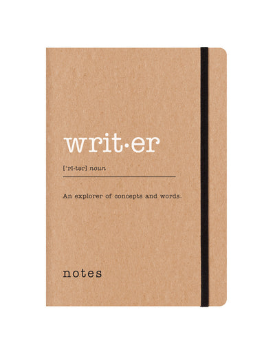 Eco Writers Words A5 Dotted Notebook#colour_kraft
