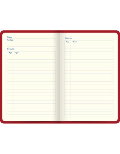 Icon Book Ruled Notebook Red#colour_red