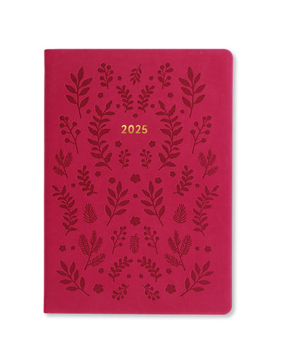 Woodland A5 Week to View Diary 2025 - Multilanguage 25-082162#colour_pink