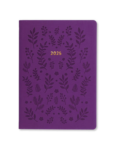 Woodland A5 Week to View Diary 2025 - Multilanguage 25-082163#colour_purple