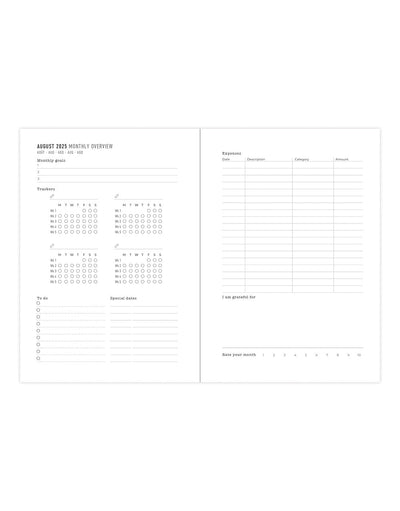 Letts Daisies A6 Week to View Planner 2025-2026 - Multilanguage 26-031868 #colour_blue