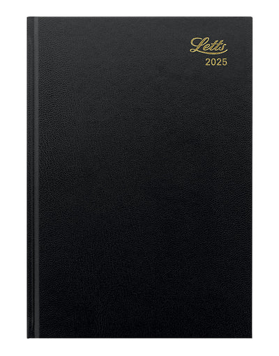 Standard A5 Day to a Page Planner 2025 - English - 25-C10XBK#colour_black