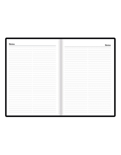 Standard A5 Day to a Page Planner 2025 - English - 25-C10XBK#colour_black