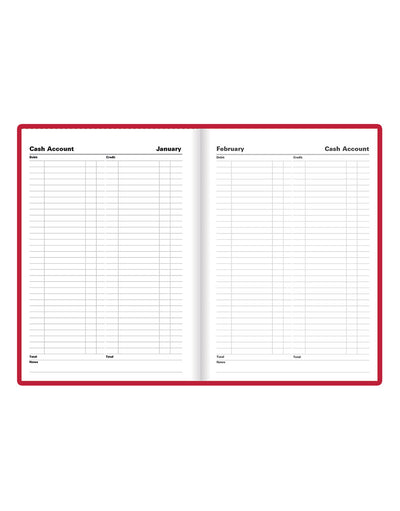 Standard A5 Day to a Page Planner 2025 - English - 25-C10XBY#colour_red