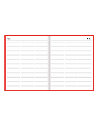 Standard Quarto Day to a Page Planner 2025 - English - 25-C10YBY#colour_red