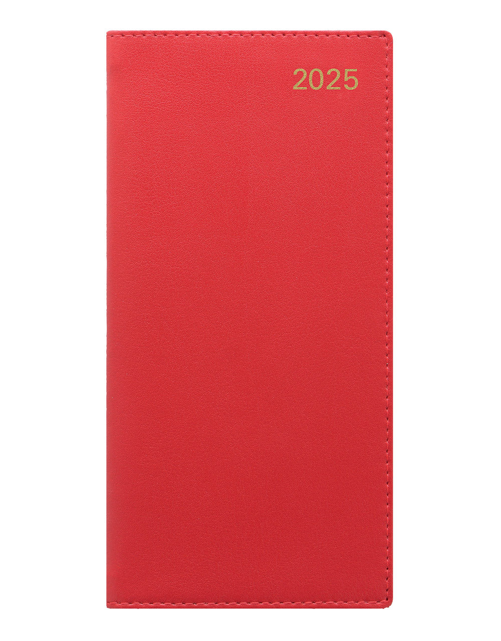 Belgravia Slim Landscape Week to View Leather Diary with Appointments and Planners 2025 - English - 25-C33SRD#colour_red