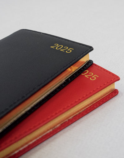 Belgravia Slim Week to View Leather Diary with Planners 2025 - English - 25-C33SUBK