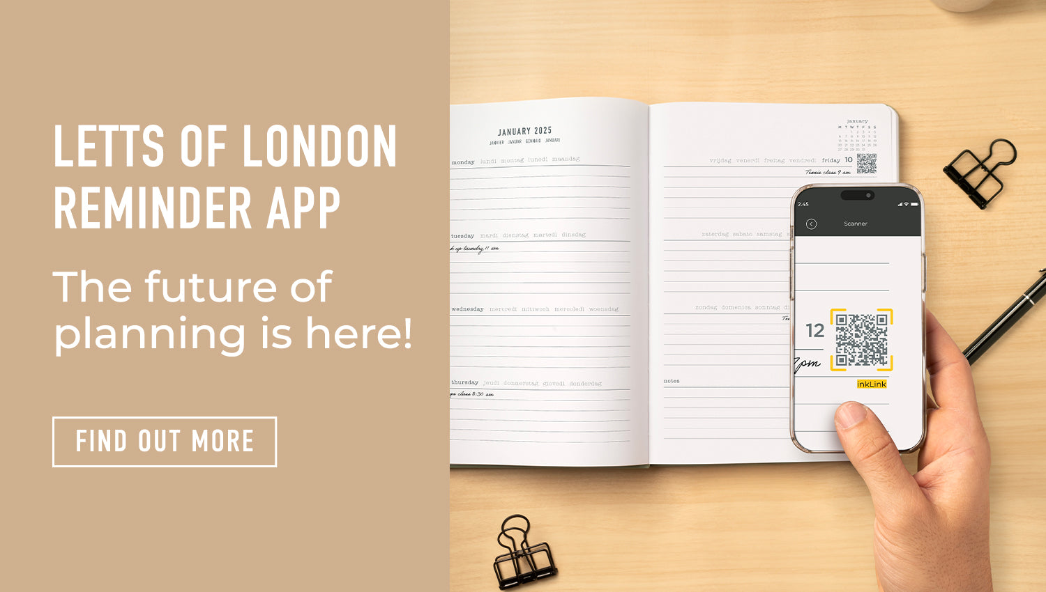 The future of planning is here! Discover the Letts of London Reminder App.