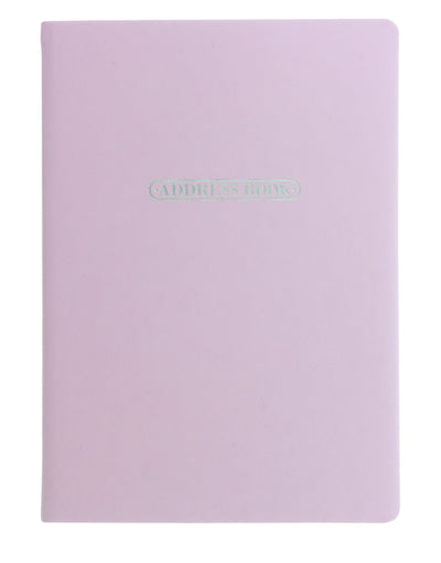 Pastel A5 Address Book Lilac#colour_lilac