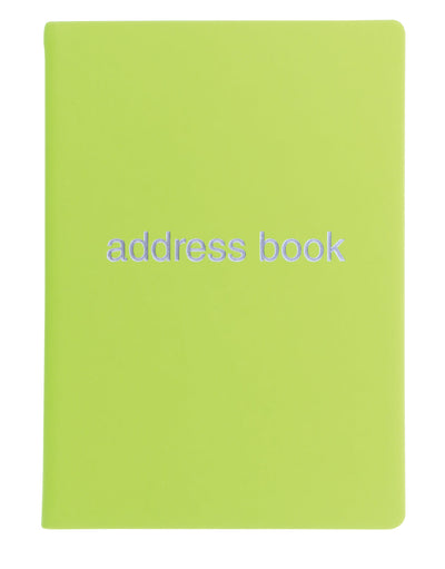 Dazzle A5 Address Book Pear#colour_pear