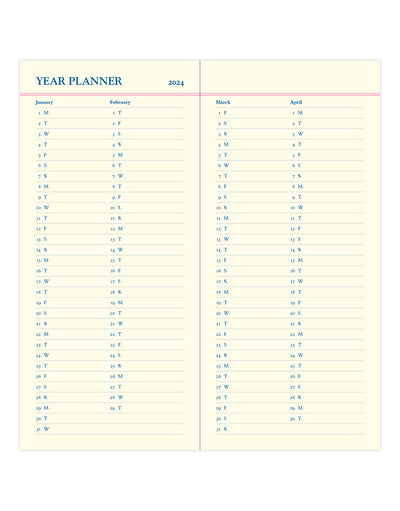 Legacy Heritage Slim Pocket Week to View Diary with Planners 2024 - English#colour_black