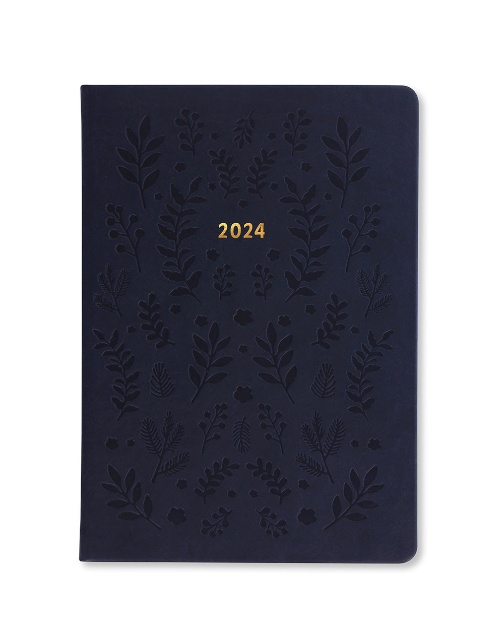 Woodland A5 Week to View Diary 2024 - Multilanguage#colour_navy
