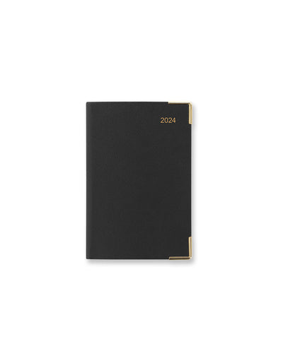 Classic Mini Pocket Day to a Page Diary 2024 Black - English#colour_black