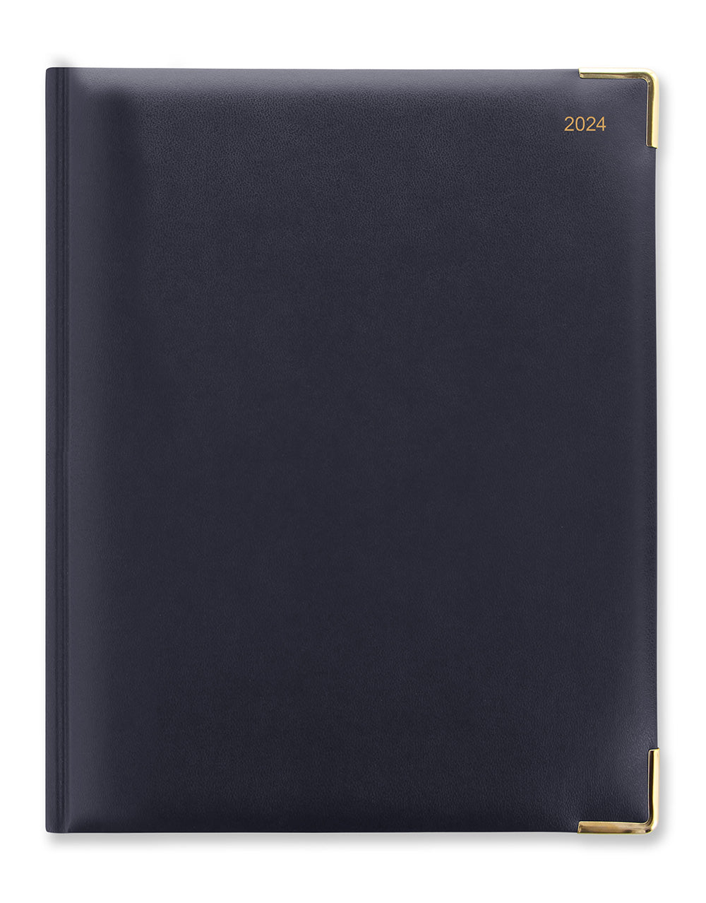 Classic Quarto Vertical Week to View Diary with Appointments 2024 - English#colour_dark-blue