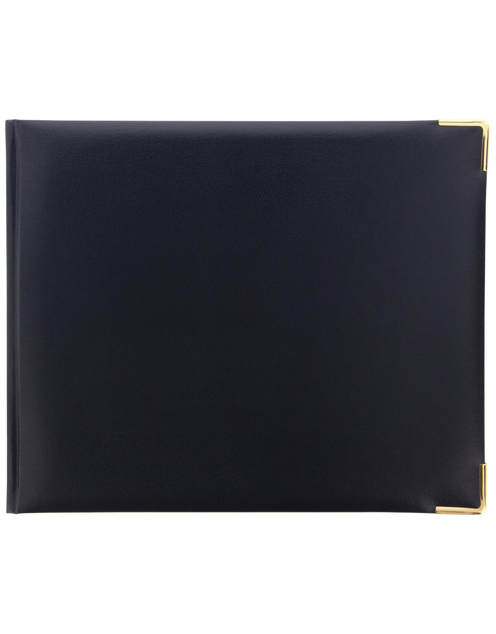 Classic Quarto Landscape Plain Guest Book Dark Blue #colour_dark-blue