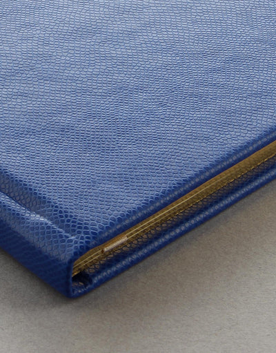 Legacy Quarto Landscape Plain Guest Book Blue#colour_blue