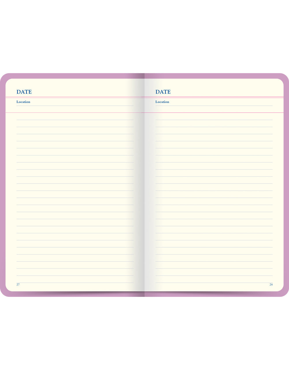 Icon Book Travel Journal Pink Dates-Locations#colour_pink