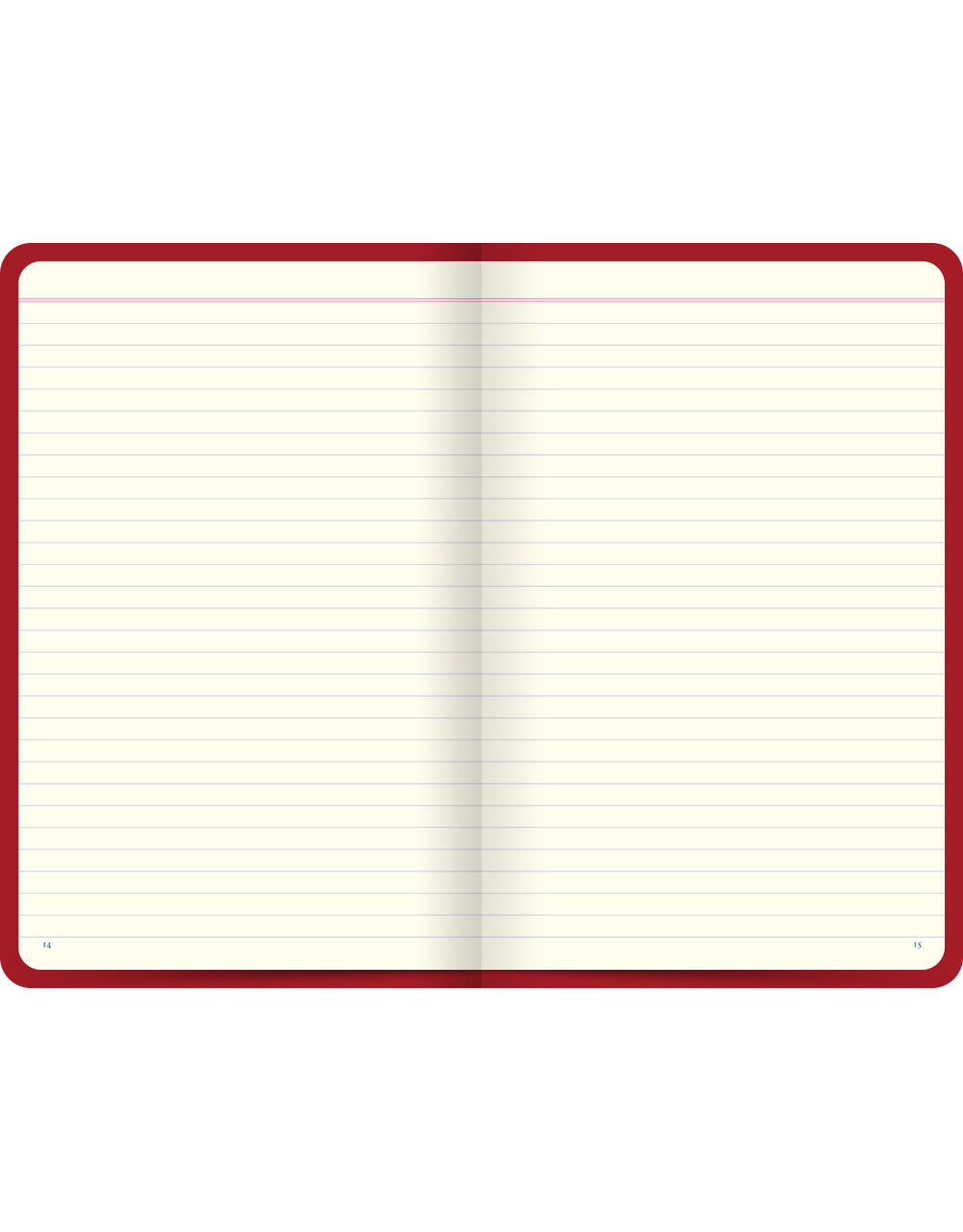 Icon Book Ruled Notebook Red#colour_red