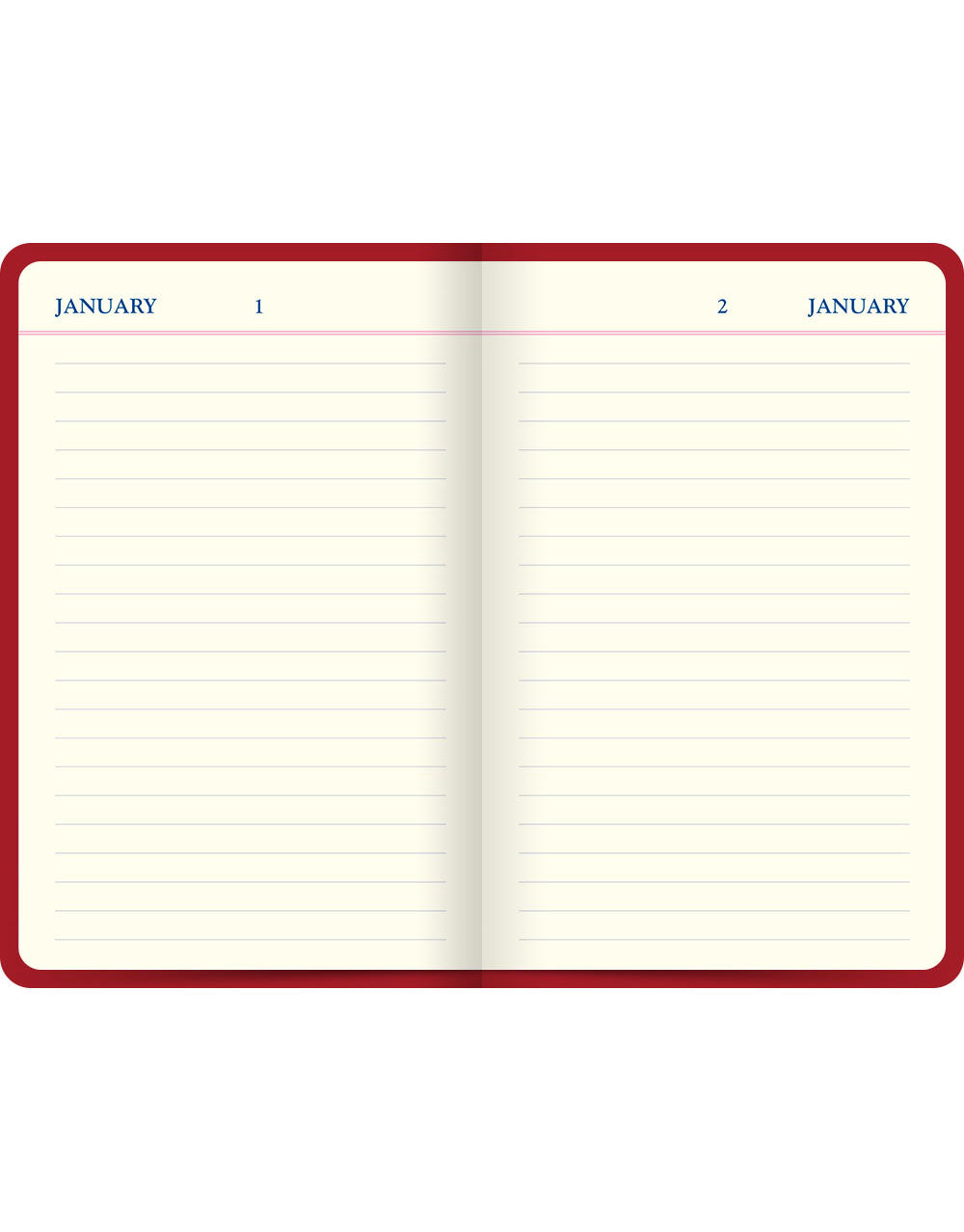 Icon Book Perpetual Diary Red#colour_red
