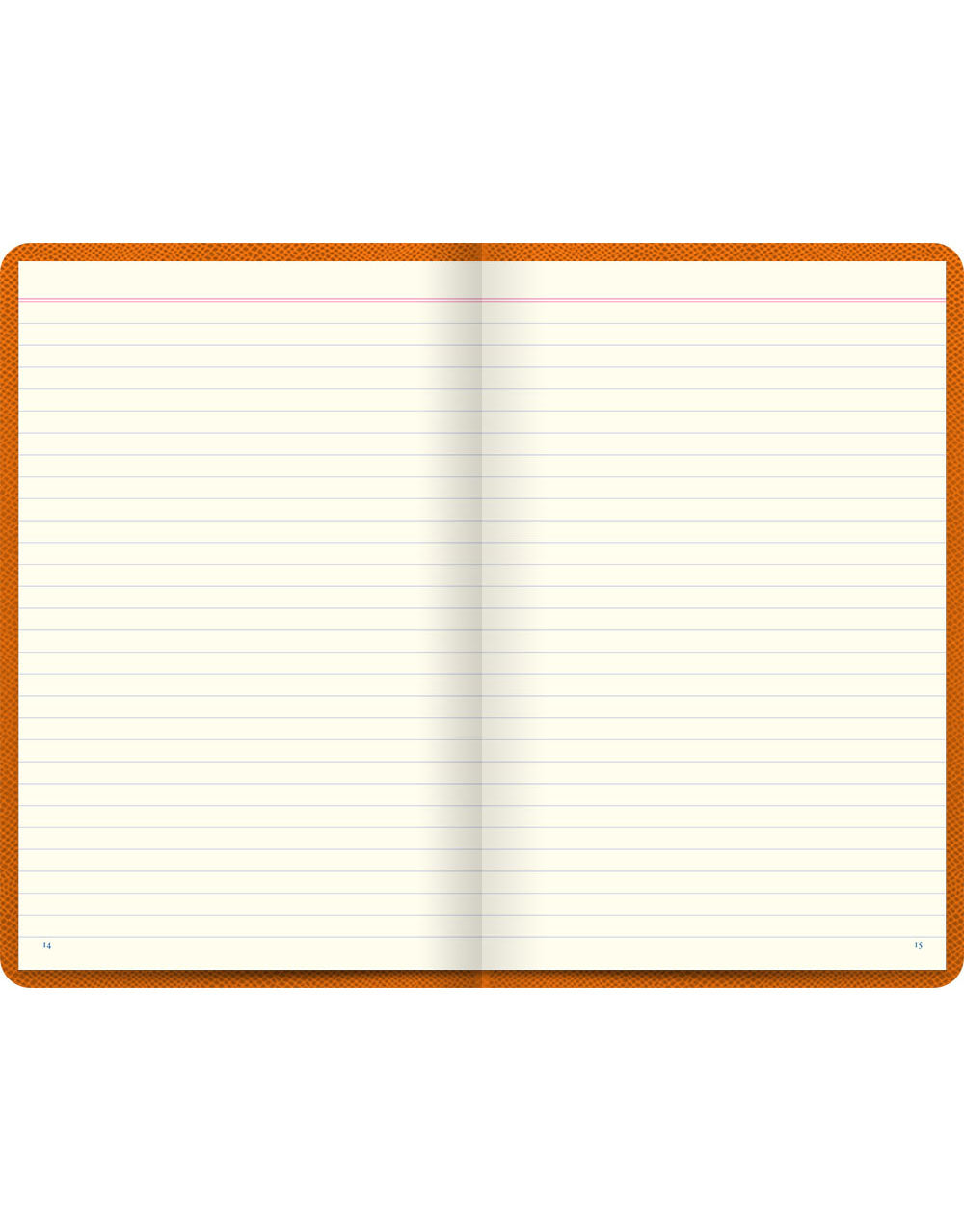 Legacy Book Ruled Notebook Orange#colour_orange