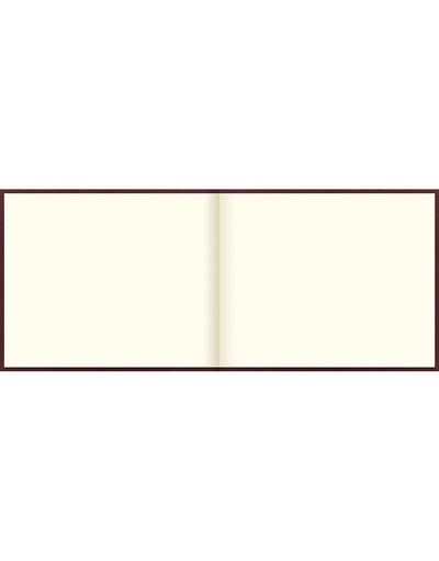 Origins Quarto Landscape Plain Guest Book Chocolate Brown#colour_chocolate